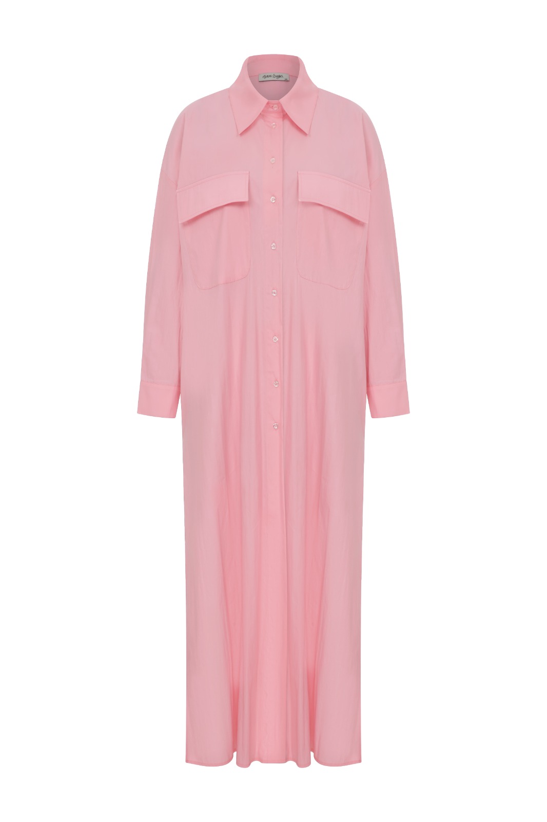 MAGGI Maxi Poplin Oversized Pink Shirt